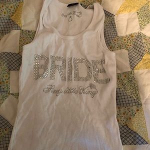 Victoria secret bride tank top size med